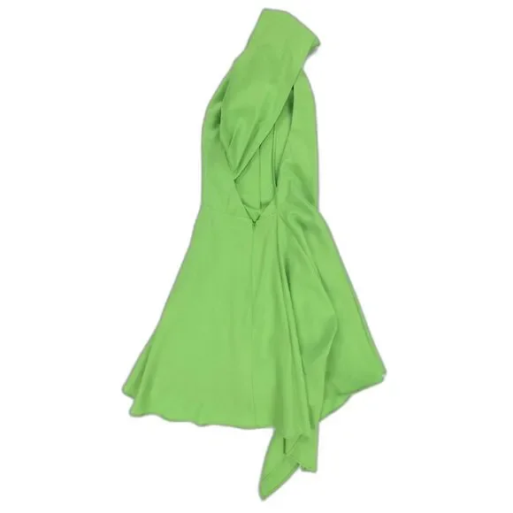 NWT Cult Gaia Eliana Asymmetric Mini Dress Fern Green Fairy Whimsical  Ethereal